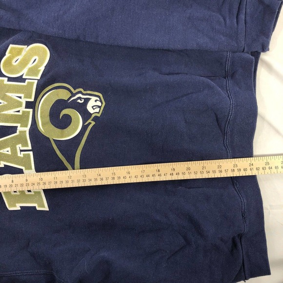VINTAGE ST LOUIS RAMS LA SWEATSHIRT SPARKLE GLITTER LOGO XL PULLOVER CREW NECK - Picture 11 of 11